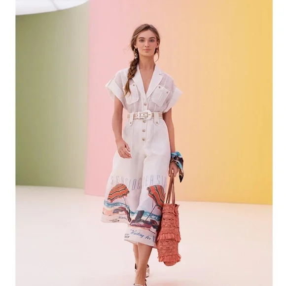 Zimmerman pantsuit size 3 postcard collection. New $1350 sell $1100 exquisite - Picture 1 of 16